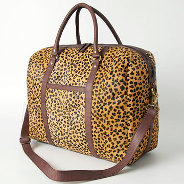 American Darling Duffel Hair-On Genuine Leather Women Bag Western Handbag Purse